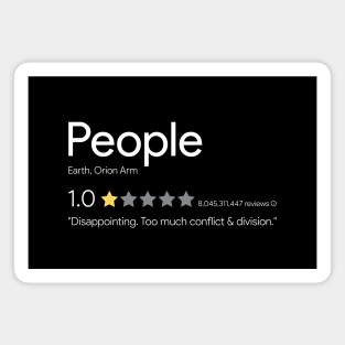 People - One Star T-Shirt Magnet